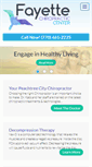 Mobile Screenshot of fayettechiropractic.com
